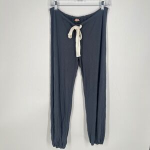 Eberjey Gisele Tencel Modal Jogger Slouchy PJ Pants Gray XS Drawstring Sleepwear